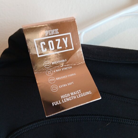 PINK brand from Victoria Secret Leggings in Black Size Large - Picture 2 of 5